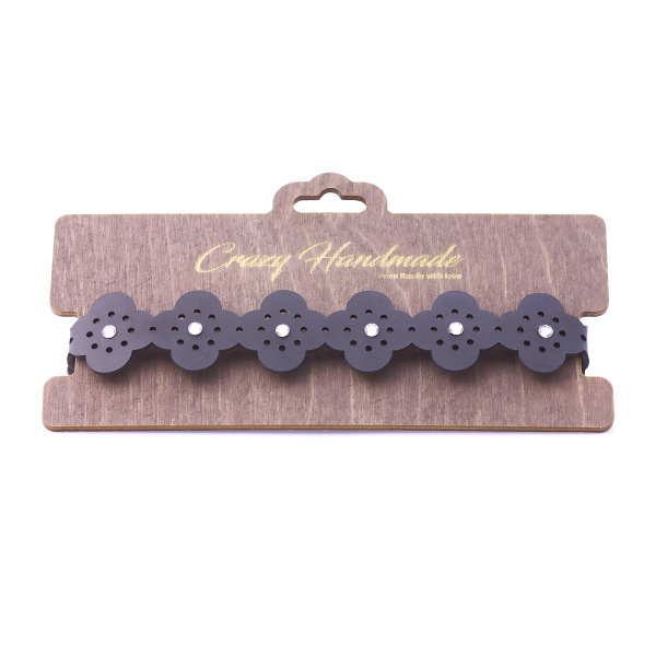 Чокер с узорами и стразами  Crazy Handmade