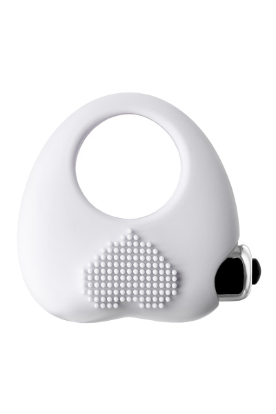 Виброкольцо для  продления полового АКТА JOS MOYS, силикон, белое, 6,7 см