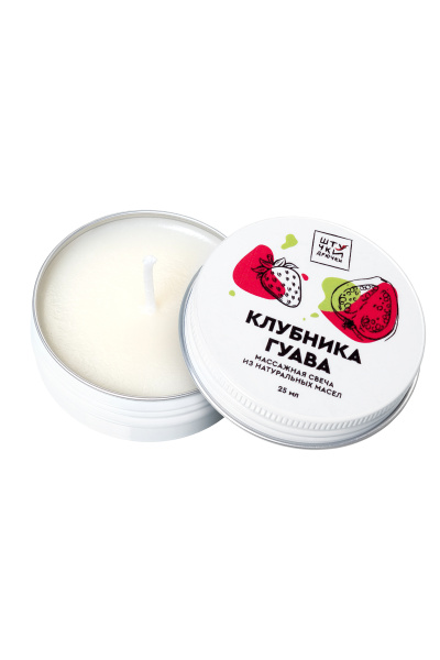 Массажная свеча Штучки-дрючки «Клубника и гуава», 25 мл