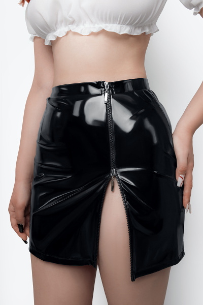 Костюм секретарши Erolanta Alison (юбка, топ, галстук) черно-белый (42-44) в пакете