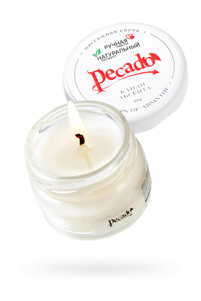 Массажная свеча Pecado BDSM «Drops of absinthe» 30 гр