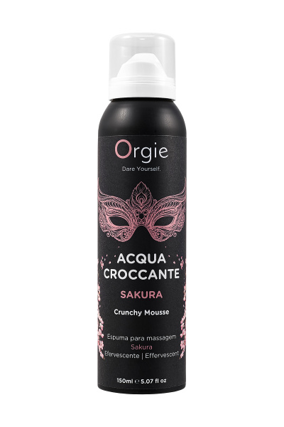 Шипучая пена для массажа Orgie Acqua Croccante Sakura, аромат сакура, 150 мл