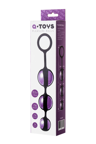 Вагинальные шарики TOYFA A-Toys HONY, ABS пластик,  фиолетовый, 18,5 см