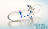 Анальная втулка Sexus Glass, стекло, прозрачная, 14 см, Ø 3,5 см