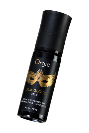 Комплект для эротического массажа  Orgie Pear Lust Massage (силиконовый массажный гель + жемчужное ожерелье), 30 мл