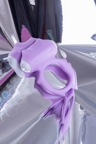 Виброкольцо на пенис TOYFA A-Toys Zort, силикон, фиолетовое, Ø 2 см