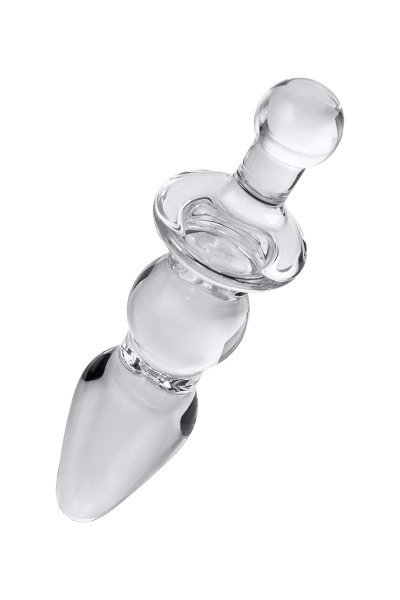 Анальная втулка Sexus Glass, стекло, прозрачная, 17 см, Ø 3,5 см