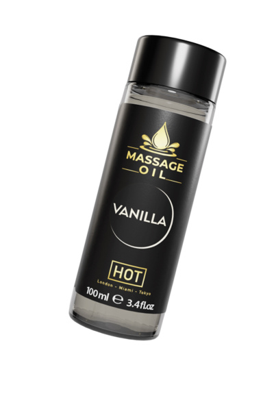 Массажное масло HOT Massage Oil VANILLA , с ароматом ванили,100 мл