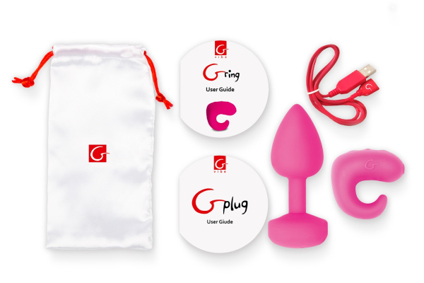 Набор анальная пробка+кольцо Fun Toys  Gvibe Gkit 