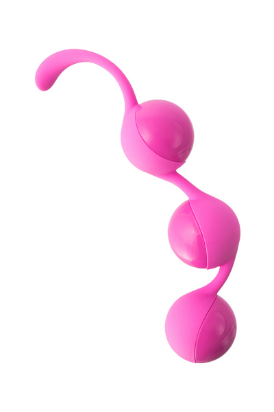 Вагинальные шарики  SEVEN CREATIONS,силикон, розовые, Ø 3,5 см